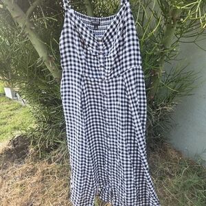 Black and White Long Dress